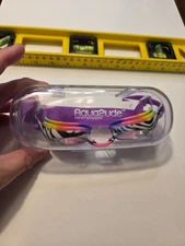 Aqua2ude Kids Swim Goggles Colorful Zebra Silicone Strap