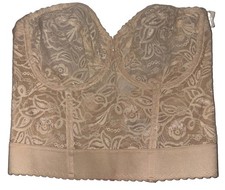 Vintage NOS Smoothie BackLess Strapless Bra Bustier 38D Style 470 Champagne