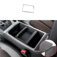 For Audi Q5 SQ5 Silver Titanium 2018-2023 Frame Trim Center Console Water Cup