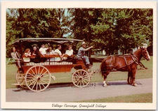 Villiage Carriage Greenfield Village Dearborn Michigan USA MI Vintage Postcard