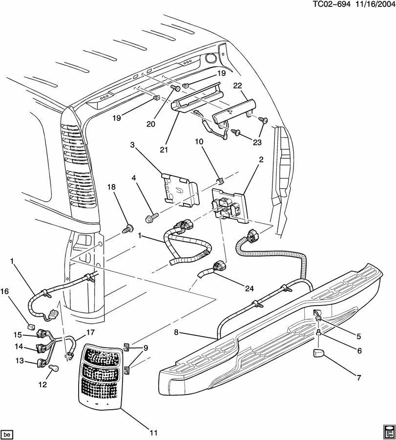 Tapa neutra de goma de ventilación de lámpara/luz trasera GM 1994-2007 16517099 Foto 4 de 4