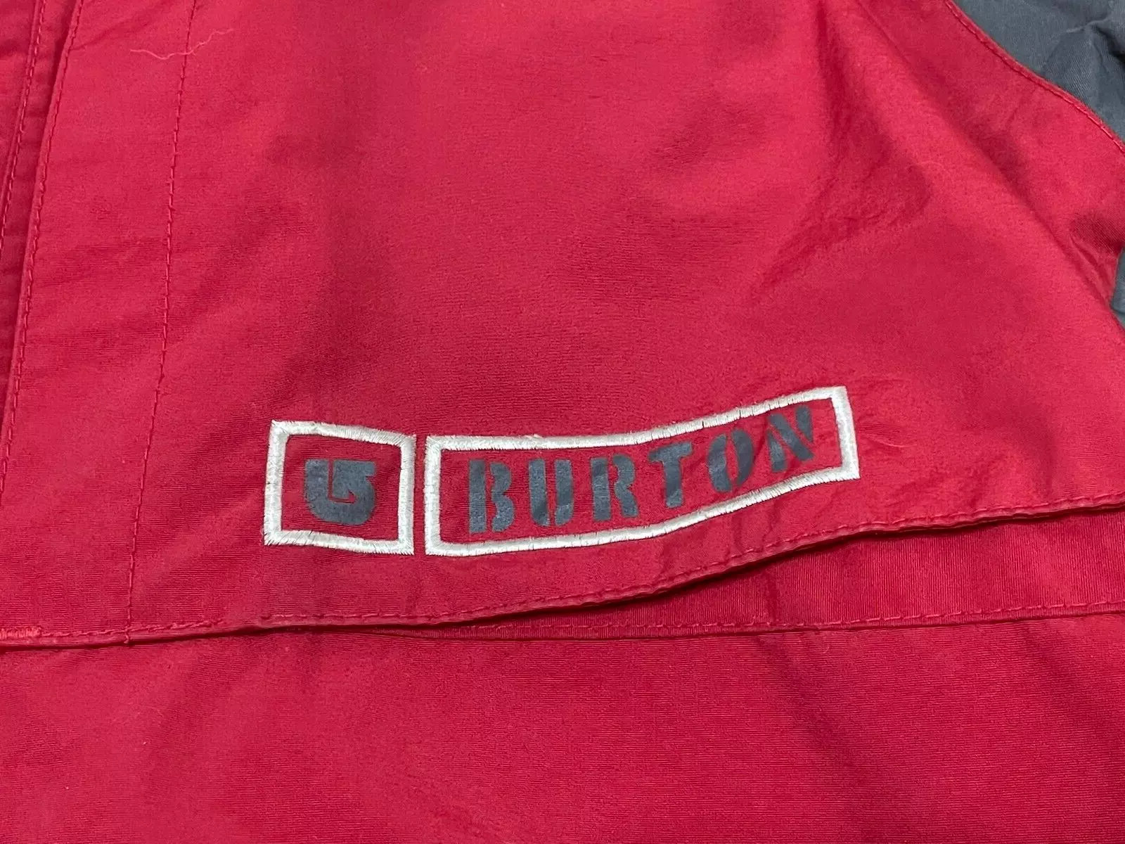 burton snowboard windbreaker colorblock mesh lined zip-up jacket
