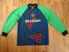 VINTAGE MANCHESTER UNITED 1994-1996 M MEDIUM MENS GK GOALKEEPER UMBRO SHIRT