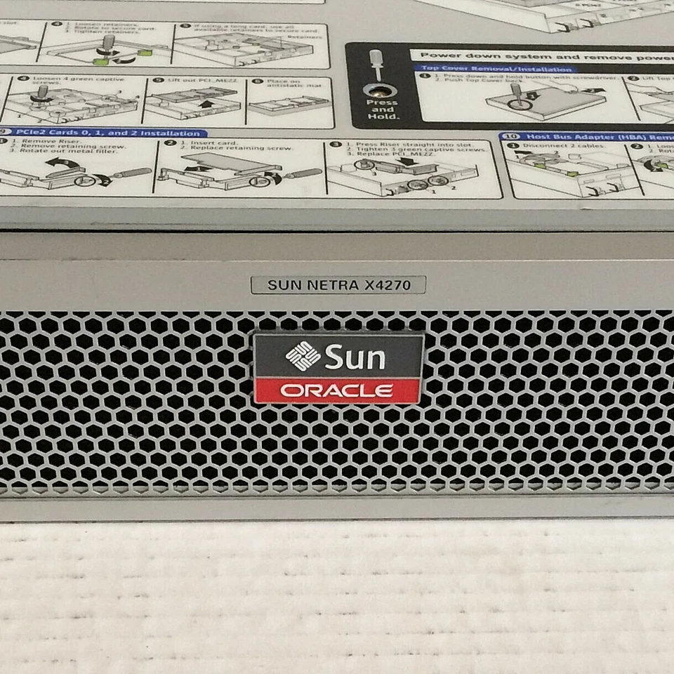 SUN Oracle Netra X4270 2 2.13Ghz CPU 8GB 2 300GB Disk 2x DC Power DVD Rack Kit - Image 2 of 4