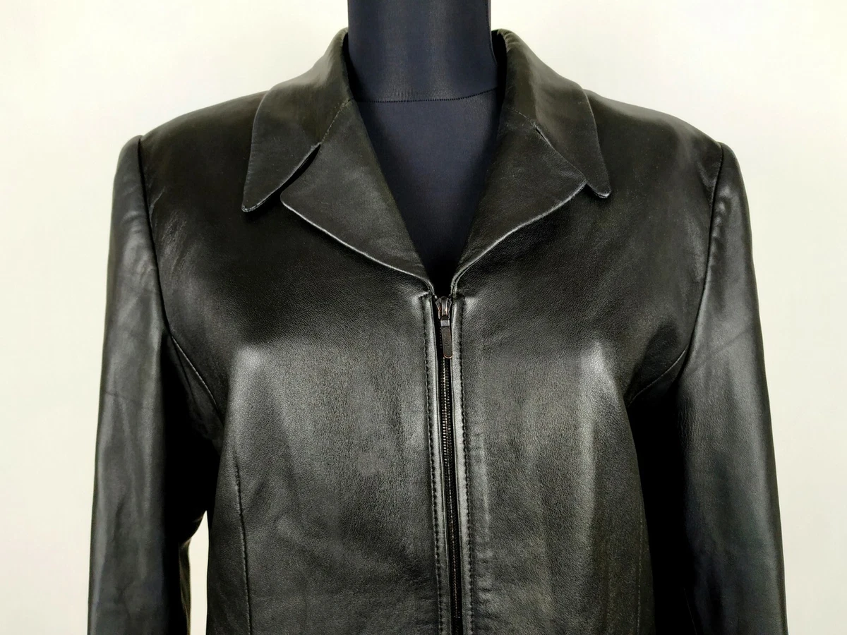 Vintage Pierre Balmain Leather Jacket EU46 eBay