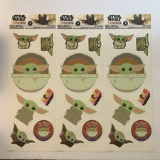 Disney Star Wars Mandalorian Grogu The Child Wall Decals Lot of 3 Sheets USA