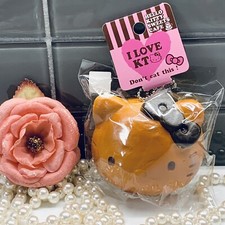SANRIO HELLO KITTY BUN SQUISHY CHARM KEYCHAIN FOR SALE IN JAPAN ONLY ITEM 