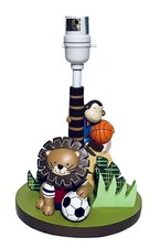 Lion  Monkey Kids Baby Nursery Table Lamp with Shade by Lambs  Ivy - 8624
