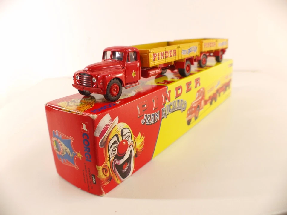 Corgi Nr. 74301 - Citroën Art 55 Rechts Pritsche Porte-Barrières & Anhänger IN - Bild 3 von 4