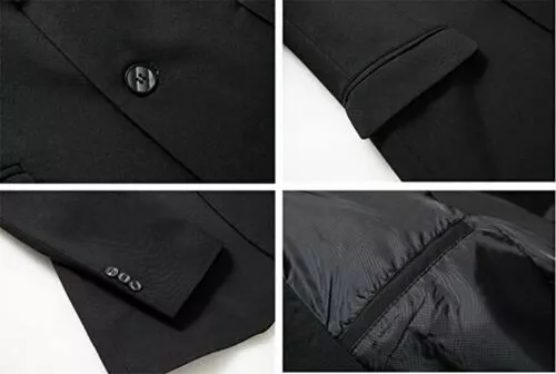 Herren Neu Regular Fit 2 Knopf Maßgeschneidert Business Blazer Leichte Jacke Anzüge - Bild 11 von 31
