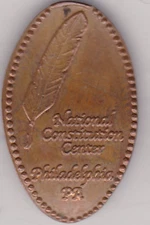 Elongated Souvenir Penny: National Constitution Center  Philadelphia, PA  C  451
