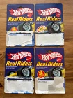 Lot of 4 Vintage Hot Wheels Blisterpack Cards - Real Riders