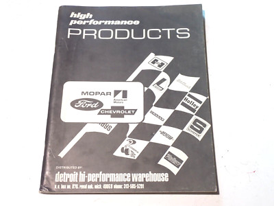 DETROIT MOPAR FORD CHEVROLET HIGH PERFORMANCE VINTAGE PARTS CATALOG BROCHURE