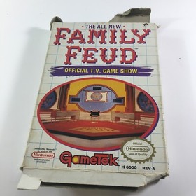 1990 Family Feud For NES Nintendo with box