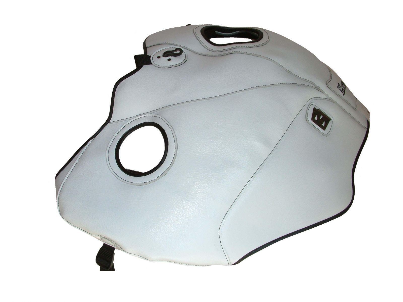 Cache réservoir BMW R850 GS Top Sellerie blanc et noir sport