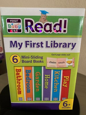 Your Baby Can Read My First Library 6 Mini Sliding Board Books 