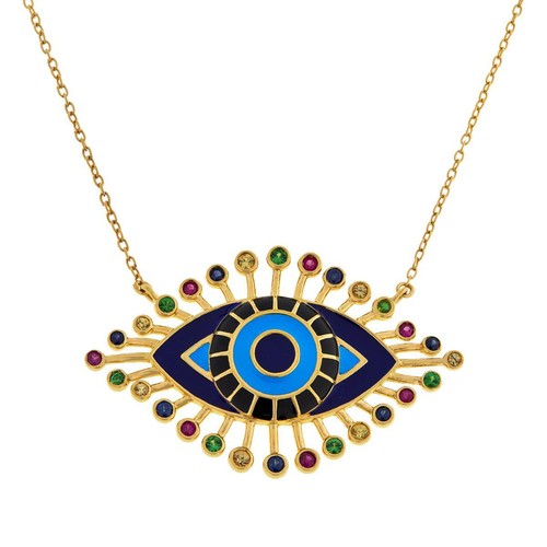 Rarities Gold Plated Silver Multi Gem 