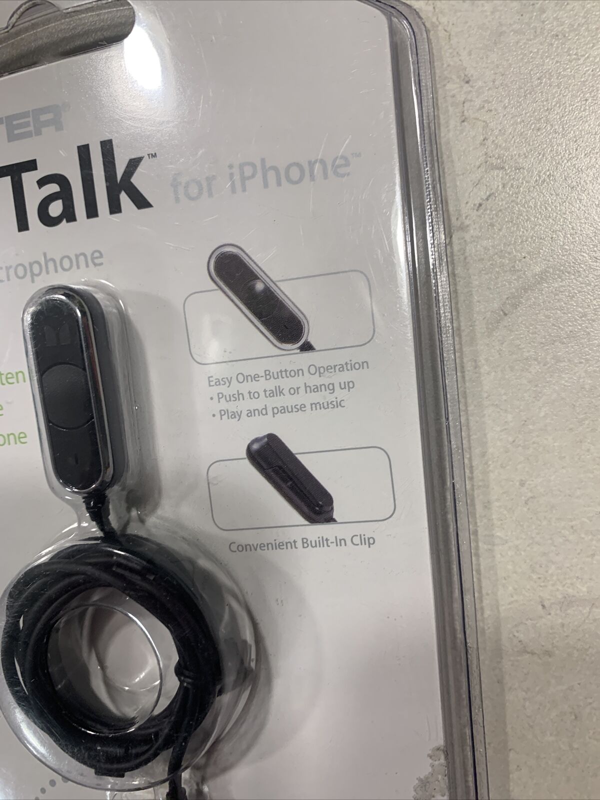 New Monster iSoniTalk Hands Free Mic for iPhone Headphones Adapter NIB  Sealed