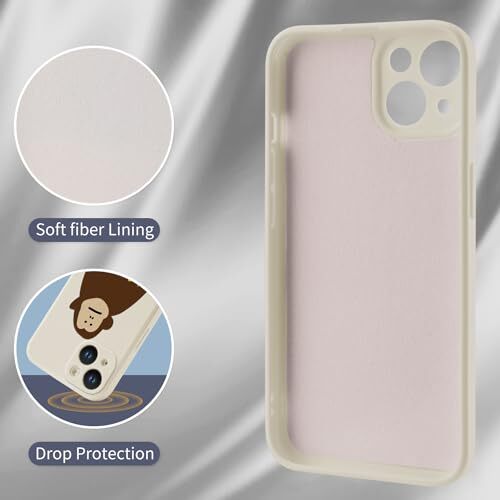 Funny Phone Case for Cute Banana Case Cover Liquid Silicone iPhone 13 Monkey - Picture 6 of 8