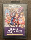 Shining In The Darkness SEGA Genesis Game Cartridge Case Manual and Inserts