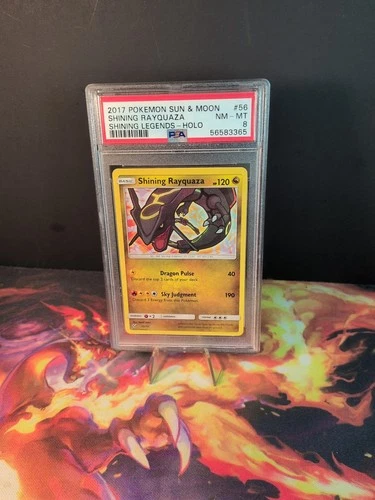 Shining Rayquaza 56/73 Shining Legends Holo PSA 8