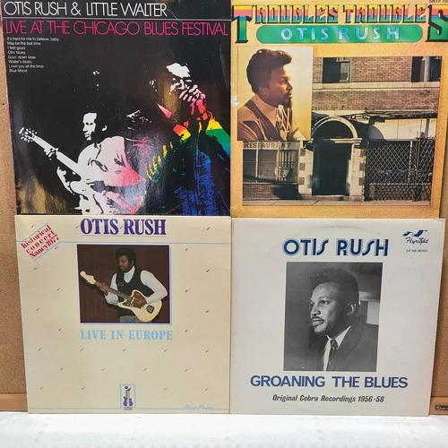 Otis Rush LP 3 LP Lot Chicago Blues Festival Live Europe Troubles Groaning Vinyl