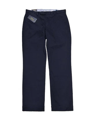 NWT Polo Ralph Lauren Stretch Straight Chino Pants Aviator Navy Blue 33x30 $145 - Image 1 of 4