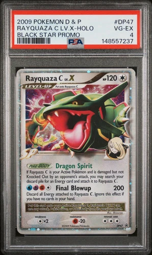New Listing2009 Pokemon Diamond & Pearl Black Star Promo Rayquaza C LV. X PSA 4