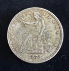 1878-CC Trade Silver Dollar T$1 - HIGH GRADE XF++ Rare Carson City Coin NO RES.