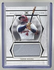 Yadier Molina 2025 Topps Definitive Collection #DJRC-YM Jumbo Patch Rookie /50