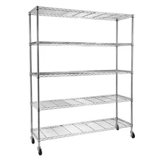 5Tier Shelves for Storage Adjustable Wire Shelving Unit Storage Shelf Organizer
