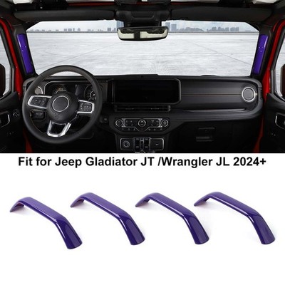 Purple Pillars Handle Grab Cover Trims for Jeep Wrangler JL JT 2024+ Accessories
