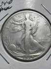 Priced To Sell.  1934-D Walking Liberty Half Dollar 50c Silver Actual Coin Good