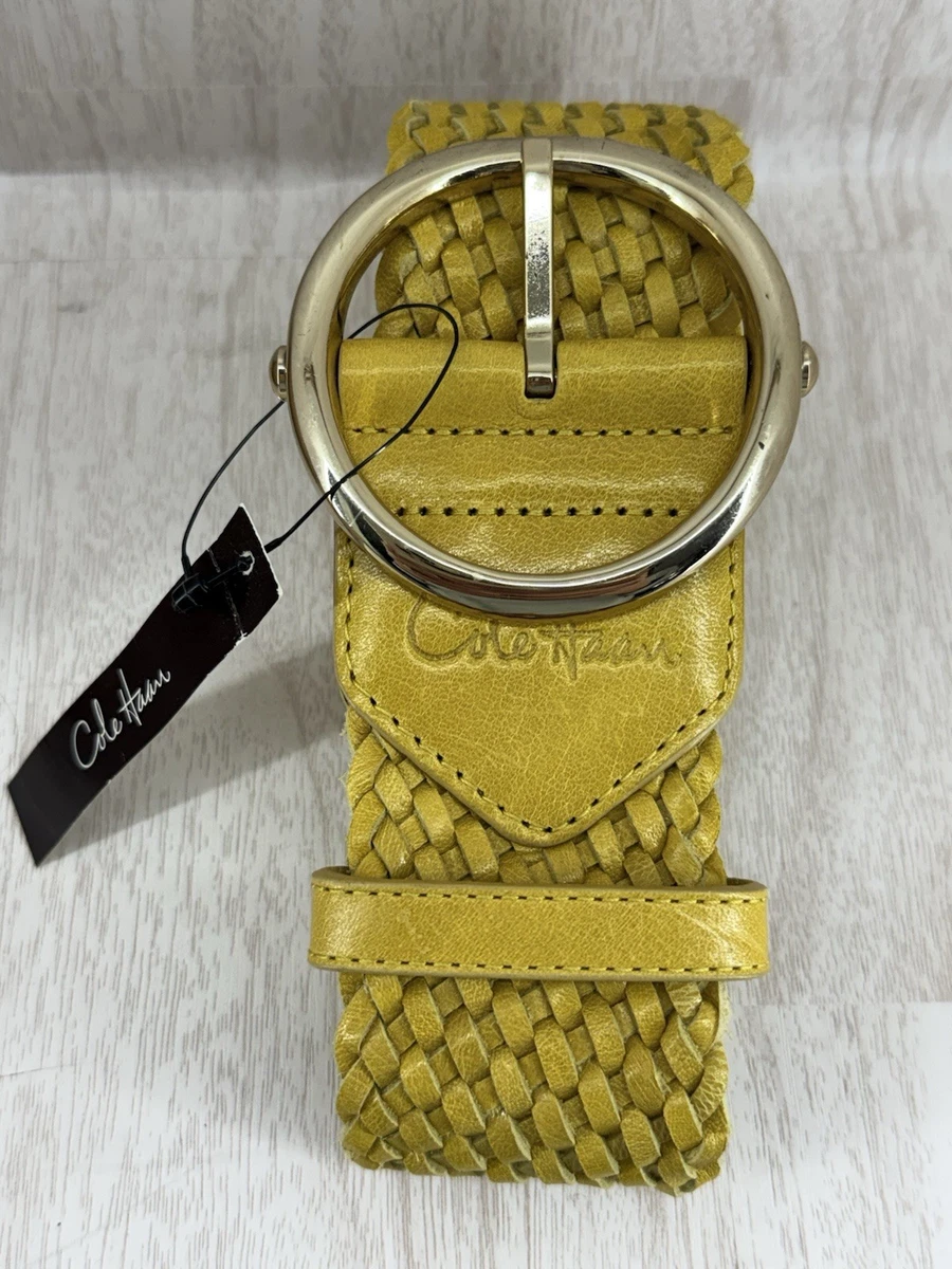 Cole Haan weave gold belt Sz L Cole Haan Woven Women main image 4