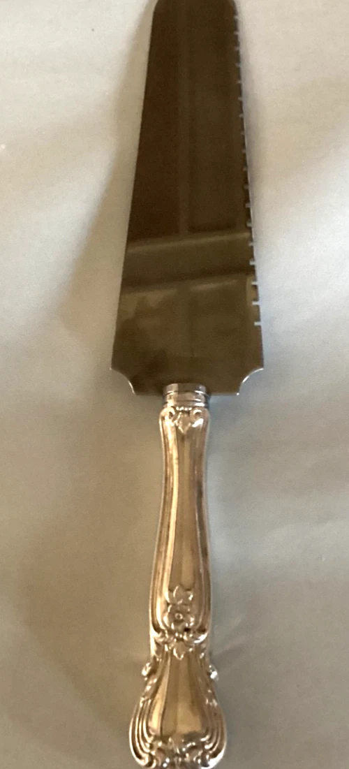 Sterling Handle Stainless Blade Serrated Edge Cake/Pie Slicer 9 1/2”—-#1082