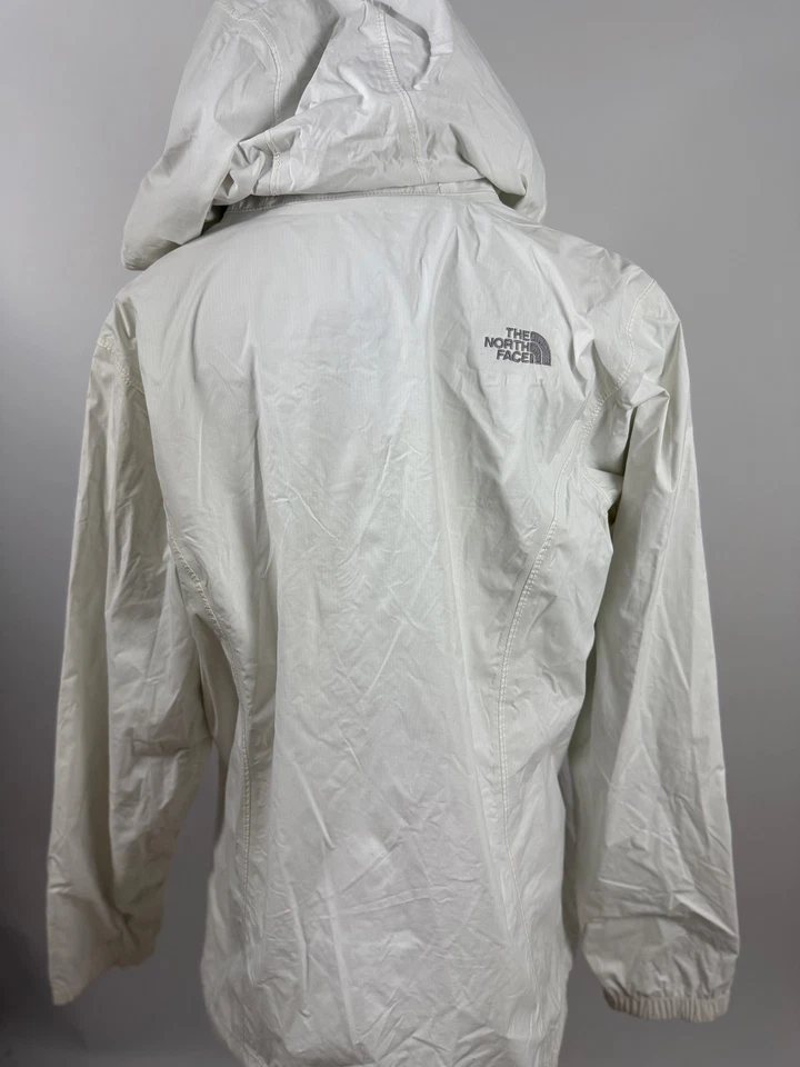 THE NORTH FACE Blanco Capucha HYVENT Chubasquero Mujer XL Foto 2 de 4