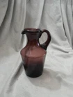 Vintage Blenko Glass Amethyst Purple Pitcher mid-century modern Hand-blown glass
