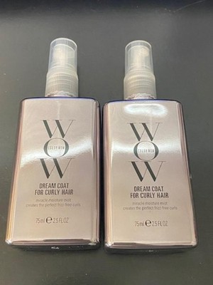 2 x Color Wow Dream Coat For Curly Hair Miracle Moisture ~ Travel Size 2.5 Fl Oz