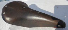NOS Lycett L15 Leather Bicycle Saddle Seat Brooks Raleigh Hercules Schwinn Vtg