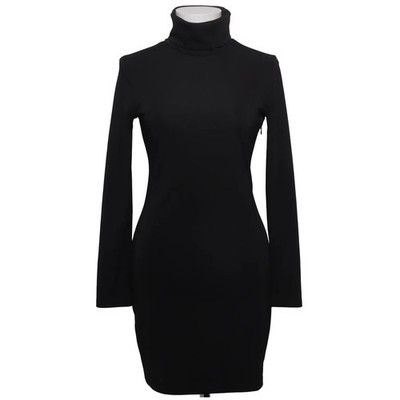 Mel Ivy, Rollkragenkleid, Größe: S, Schwarz, Polyester, Einfarbig, Damen #C4M
