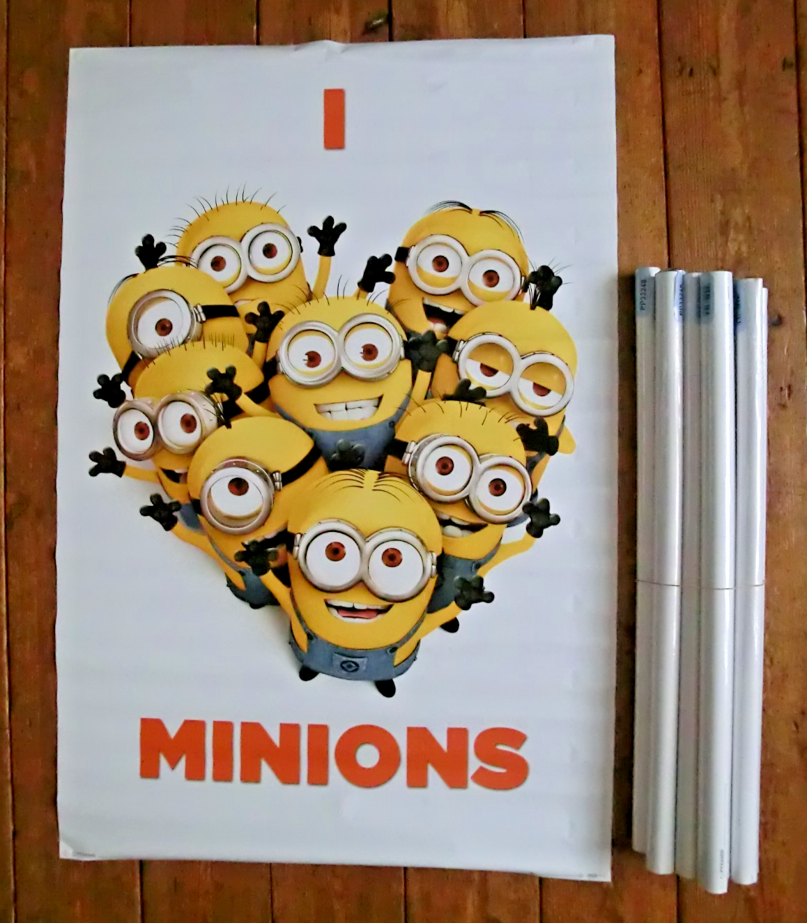 Despicable Me 2 Poster - I Heart Minions - Sealed - Job Lot of 10 -New Old Stock