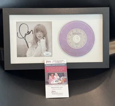 Taylor Swift signed photograph framed w/ Midnights CD with JSA COA Autographed