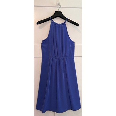 Zara Basic Dress Blue Fit and Flare Knee Length Sleeveless Size Small