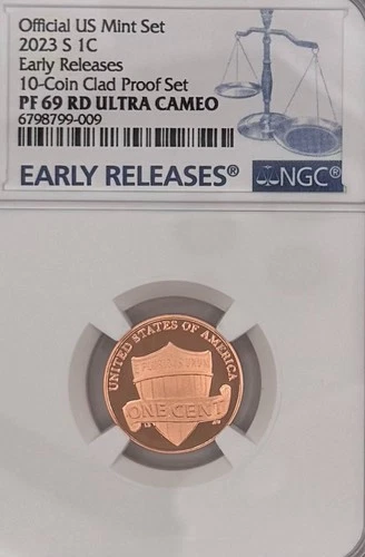Photo of a 2023-S Lincoln Shield Cent Proof from an eBay listing that sold on Jul 20, 2026
