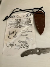 CUSTOM HAND FORGED Damascus Steel Kit Blank Blade Knife Making Supplies W/Sheath