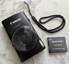 Canon IXY 650 Black Digital Camera IXUS 285 HS WiFi Excellent Tested Fast Ship