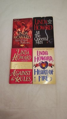 Linda Howard 4 Book Lot Heart of Fire All the Queen's Men Raintree Romance