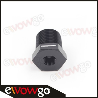 US SHIP BLACK 1/2'' NPT Male To 1/8'' inch NPT Female Fuel Oil Fitting Adapter