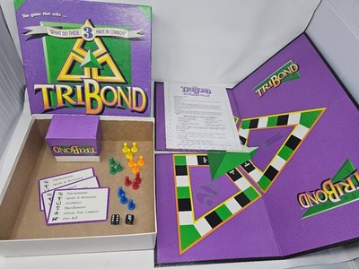 TRI BOND Patch Products Board Game 2+ Players Ages 12+ Cardboard 1990s Trivia