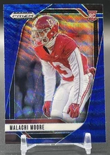 2025 Panini Prizm Draft Picks Malachi Moore RC Rookie Blue Wave /299